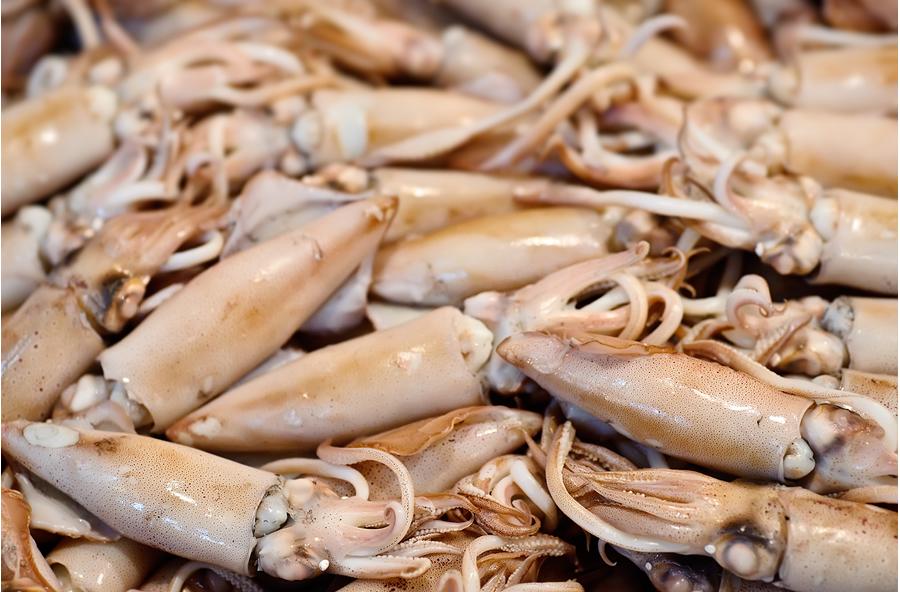Mariscos congelados